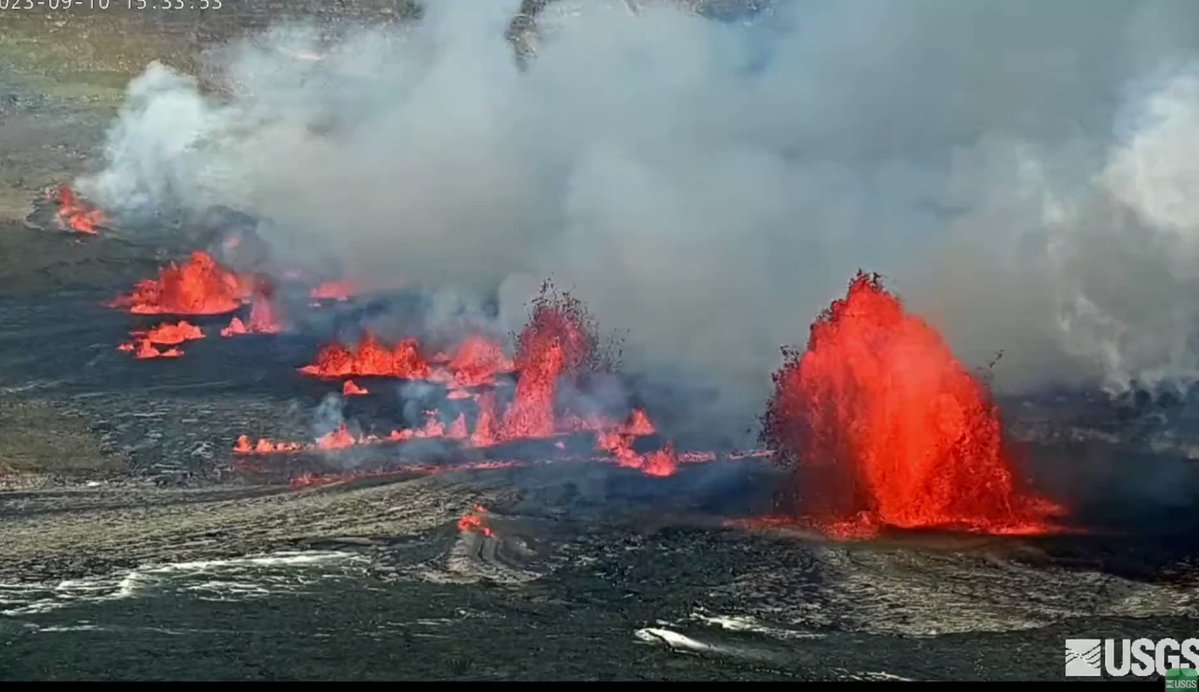 Recientemente el volcán Kīlauea en Hawái que es conocido por su alta