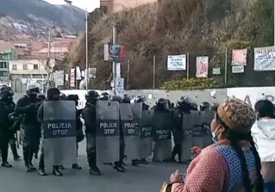 #ANF Reportan que durante los enfrentamiento entre policías y cocaleros en Villa Fátima, los…