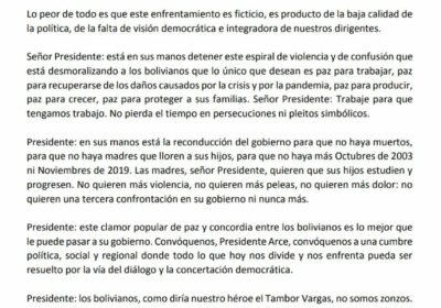 #ANF Ante los conflictos en el país, el senador de CC, @Rodrigo_PazP, propuso hoy…