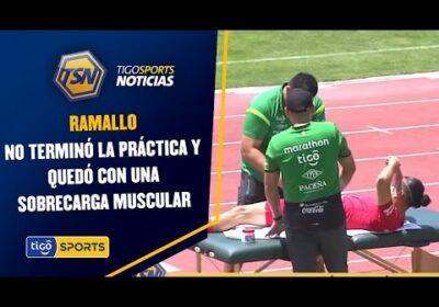 Ramallo no terminó la práctica y quedó con una sobrecarga muscular.