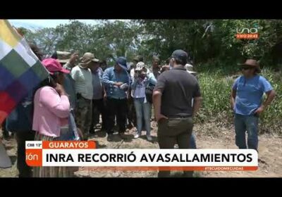 Director del INRA pide a los campesinos de la localidad de Guarayos respetar la ley