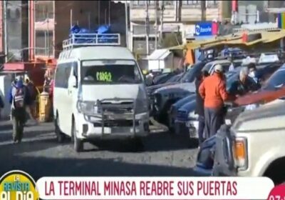 #LaPaz La terminal de Minasa reabrió hoy sus puertas tras varios días de…