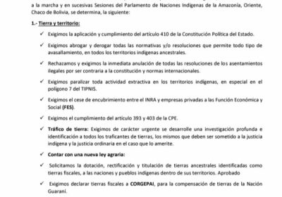 (HILO) #ANF Conozca la agenda aprobada por el Parlamento de Naciones Indígenas de la…