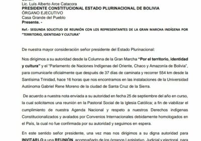 #Ultimo Marcha indígena: el Parlamento de Naciones Indígenas de la Amazonía, Oriente y el…