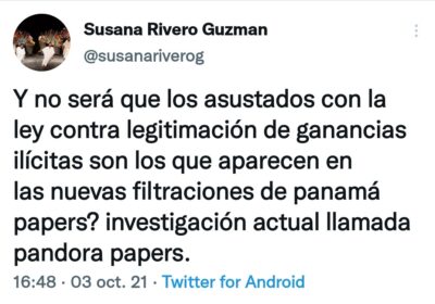 La exdiputada del Movimiento Al Socialismo (MAS) @susanariverog, insinuó que quienes rechazan la…