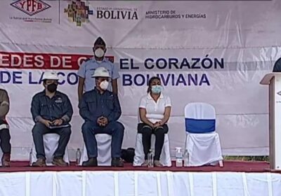 Presidente Arce inauguró gasoducto Colpa – Warnes