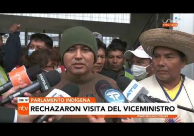 Marchistas indígenas rechazan la visita del viceministro de Seguridad y piden reunirse con Arce