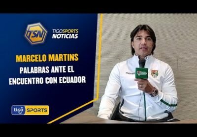 Palabras de Marcelo Martins, quien dice que están listos para el encuentro ante Ecuador.