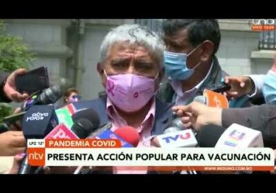 Arias presenta acción popular que plantea vacunación obligatoria contra el coronavirus