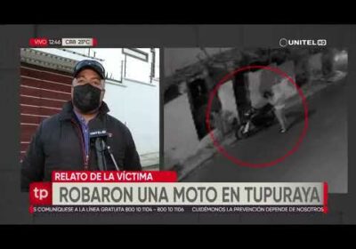 En menos de un minuto roban una motocicleta en Cochabamba