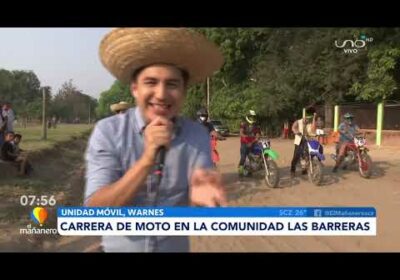 Carrera de moto en la comunidad Las Barreras!!