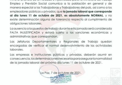 Anuncian descuentos a funcionarios que acaten el paro de este lunes
