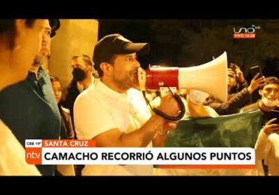 Camacho visitó diferentes puntos de bloqueo para brindar su apoyo a la población