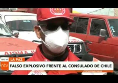 Hallan falso explosivo en el frontis del consulado de Chile