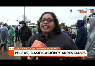 Enfrentamientos en la zona de la avenida santos Dumont entre vecinos que apoyan el paro y quienes no