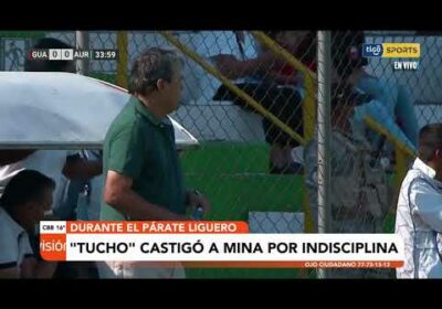 Tucho Antelo castigó al colombiano Mina por indisciplina
