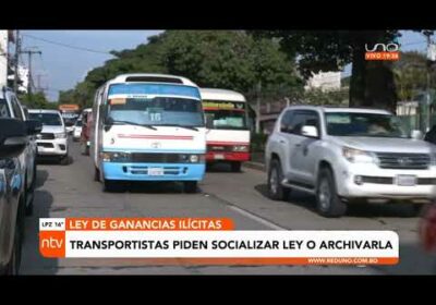 Transportistas reiteran su rechazo a la ley de legitimación de ganancias ilícitas