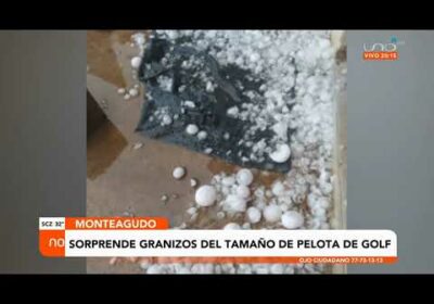 Fuerte granizada afectó viviendas y vehículos en Monteagudo