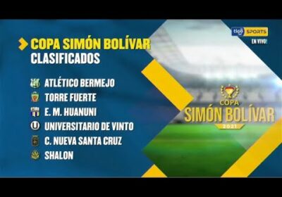 Estos son los clasificados de la Copa Simón Bolívar.