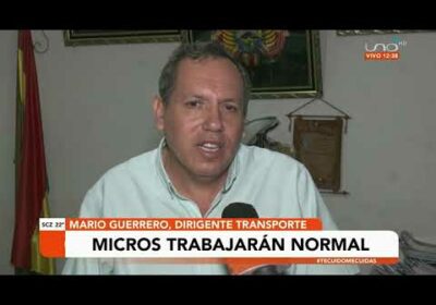 Transporte urbano analiza ley 1386 y se desmarca por el momento de cualquier tipo de movilizaciones