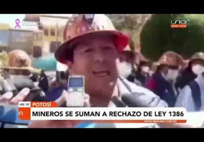 Mineros cooperativistas de Potosí se suman al rechazo de la ley 1386