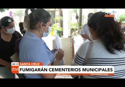 Municipio inicia la fumigación y mantenimiento de los cementerios a pocos días de «Todos Santos»