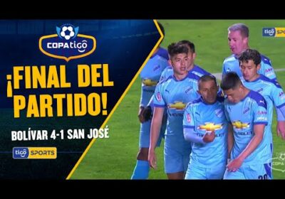 ¡Final del partido! Bolívar derrotó a San José en la continuidad de la jornada 22 de la Copa Tigo.