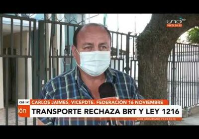 Transporte Urbano rechaza proyecto del BRT y anuncia posibles movilizaciones