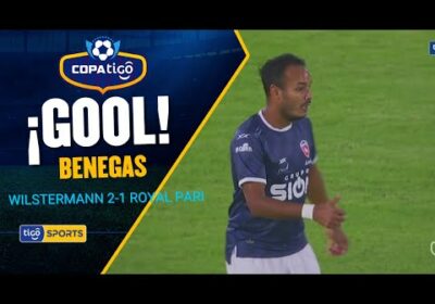 ¡Gol de Royal Pari! Benegas apareció en el área para desviar el balón y así achicar distancias