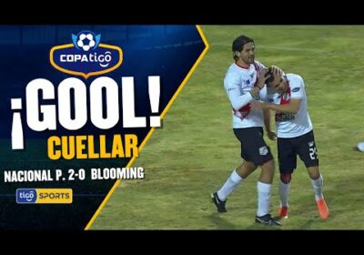 ¡Gol de Nacional Potosí! Ronald Cuéllar definió de gran manera ante la salida del portero Uraezaña.