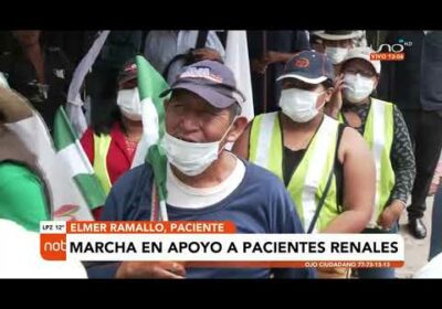 Indígenas marchan en apoyo a los enfermos renales y lamentan la falta de repuesta del Gobierno