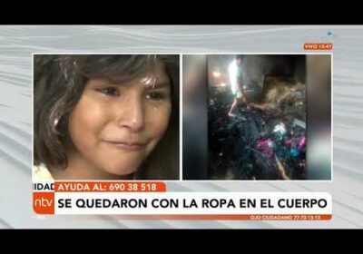 Madre de seis hijos se queda sin sus pertenencias luego de un incendio consumiera su vivienda