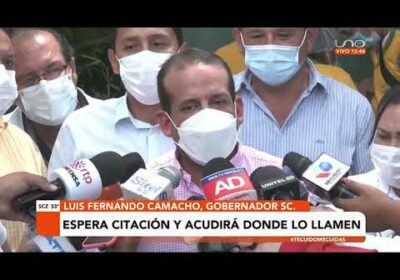 Luis Fernando Camacho asegura que no recibió citación para declarar y que asistirá donde lo llamen