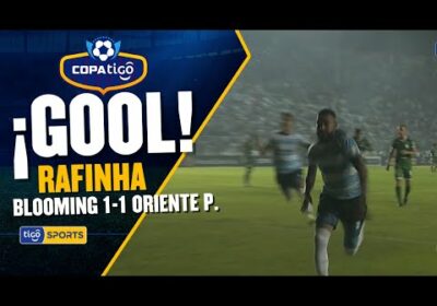 96′ ¡Gol de Blooming! Rafinha con un remate cruzado desde los 11 metros iguala el clásico cruceño