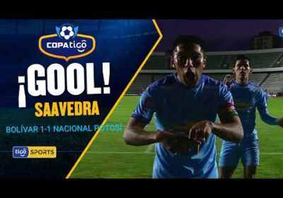 ¡Gol de Bolívar! Saavedra con un remate cruzado desde los 12 pasos iguala el marcador del encuentro