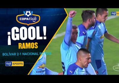 ¡Gol de Bolívar! Ramos aprovechó un balón peinado por Bejarano para mandar a guardar el balón