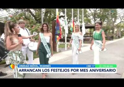 Arrancan los festejos por mes aniversario en Warnes.