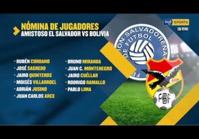 La lista de futbolistas que enfrentarán a El Salvador. Bruno Miranda en reemplazo de Henry Vaca