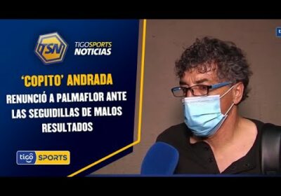 ‘Copito’ Andrada renunció a Palmaflor ante las seguidillas de malos resultados.