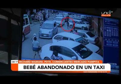 Bebe abandonado en un taxi recibe atención medica y se encuentra bajo el cuidado de la Defensoría