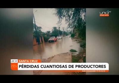 Fuertes lluvias e intensas granizadas afectan a tres municipios de Santa Cruz