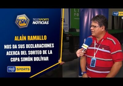 Alaín Ramallo, nos da sus declaraciones acerca del sorteo de la Copa Simón Bolívar