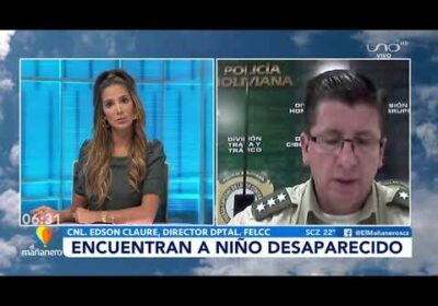 Encuentran a niño desaparecido.