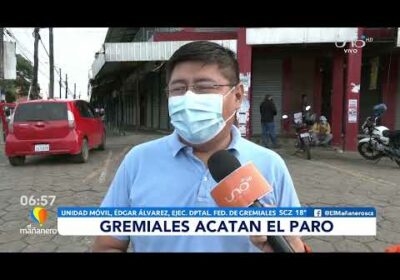 Gremiales acatan el paro.