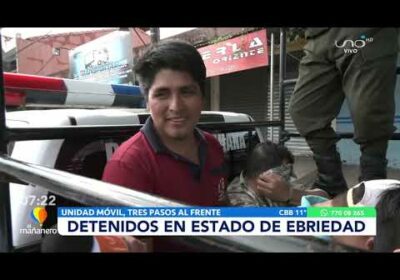 Detenidos en estado de ebriedad.