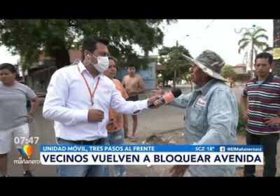 Vecinos de la zona Tres pasos al frente vuelven a bloquear.