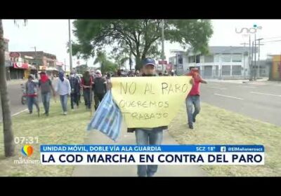 La COD marcha en contra del paro.