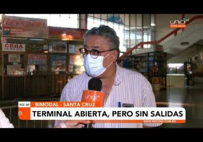 Salidas de buses en la terminal bimodal suspendidas por el paro indefinido