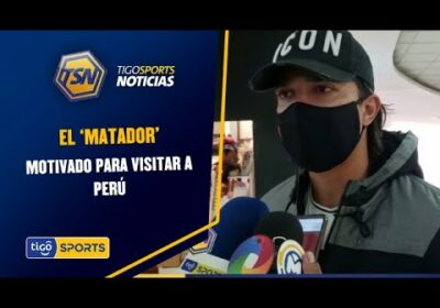 El ‘Matador’ motivado para visitar a Perú. Martins llegó el sábado directo a entrenar.