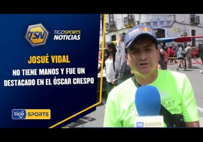 Josué Vidal, un campeón contra la adversidad. No tiene manos y fue un destacado en el Óscar Crespo